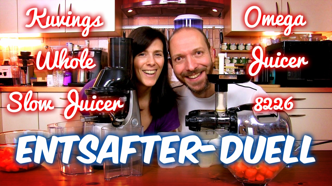 Entsafter Duell Omega 8226 vs. Kuvings Whole Slow Juicer Vegan mit