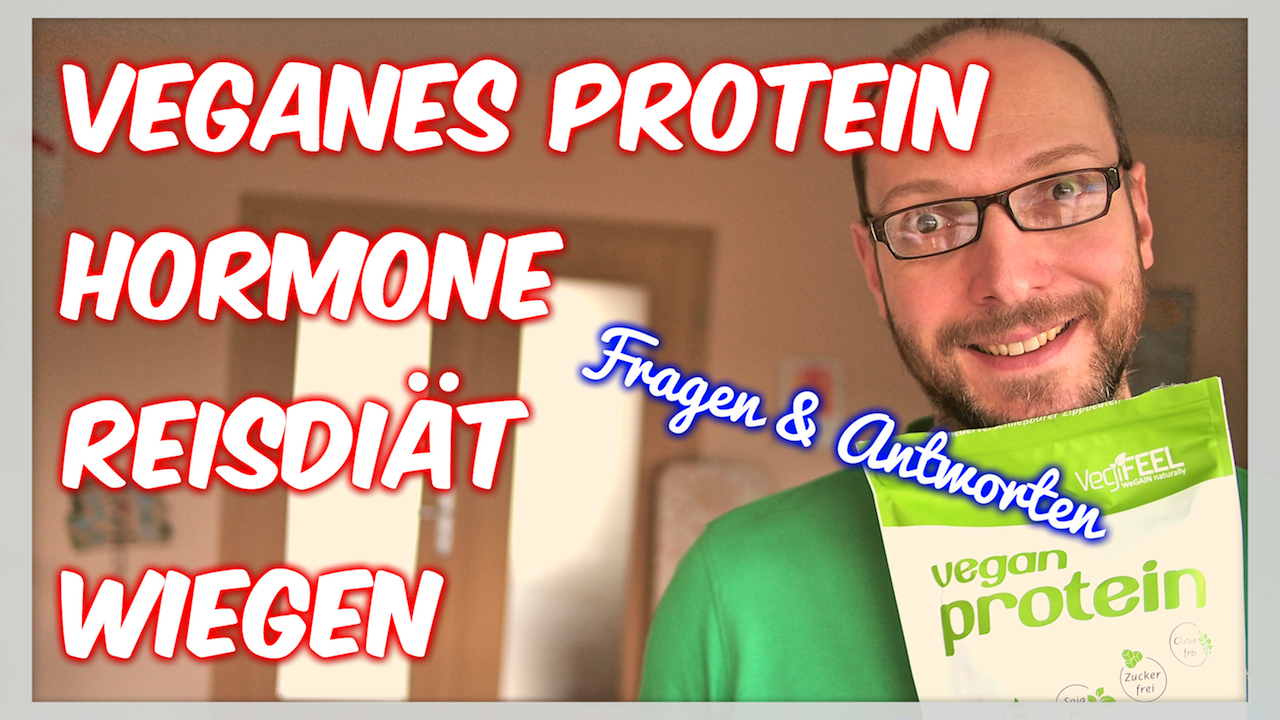 Veganes Protein Hormone Reisdiät Wiegen (Q&A 6) Vegan mit Rohe